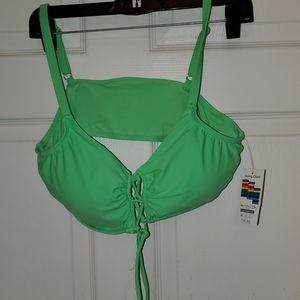 Neon green bikini top..New with tag!